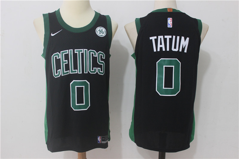 Men Boston Celtics #0 Tatum Black New Nike Season NBA Jerseys